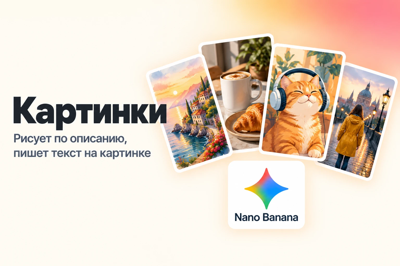 Картинки: Nano Banana Pro и Nano Banana 2 от Google
